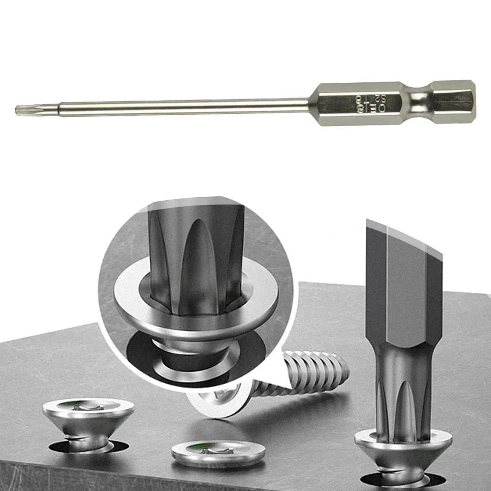 Hand Tools Screwdriver Household Electroplating Magnetic Alloy Steel Exact Screw Unscrew Hex Shank Hollow Torx Bit