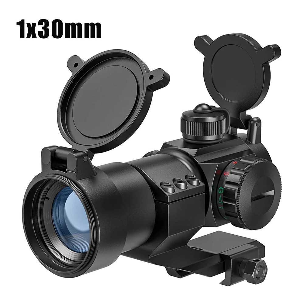 

1x30mm Red Dot Sight Tactical Reflex Sight Red Green Dot Sight Scope Hunting Rifle Scope for 20mm Cantilever Mount