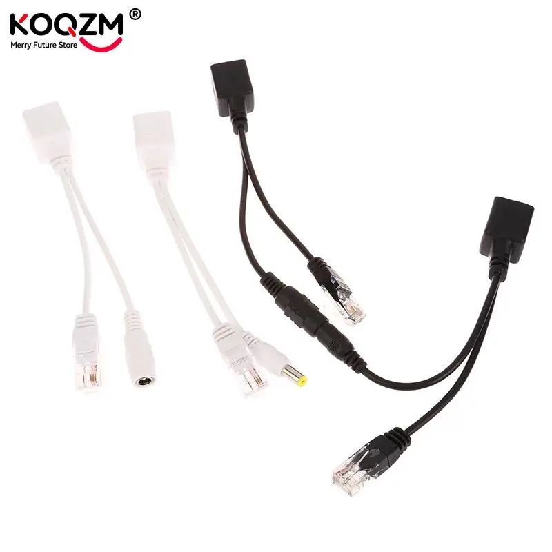1set POE Cable Passive Power Over Ethernet Adapter Cable POE Splitter RJ45 Injector Power Supply Module 12V For IP Camea