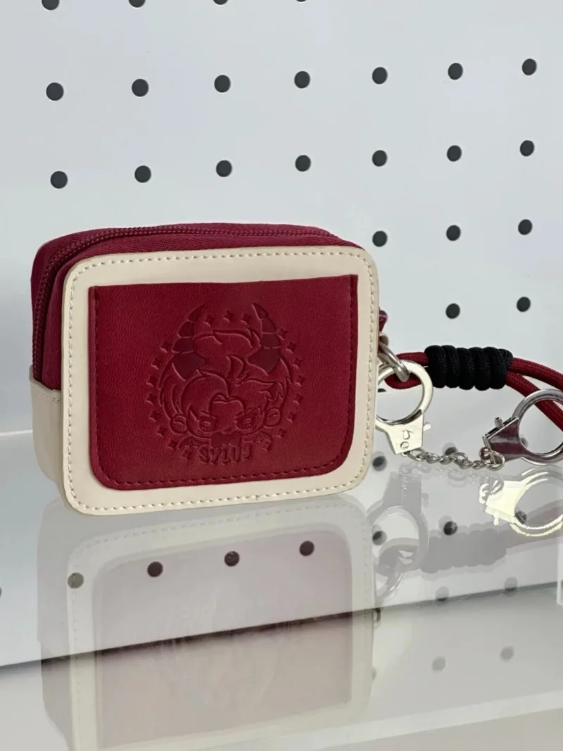 게임 러브 앤 딥스페이스 소프트 자비에르 자인 라파엘 실러스 케이블 코스프레 10x8x3cm 가죽 이어폰 가방 동전 지갑 메이크업 가방