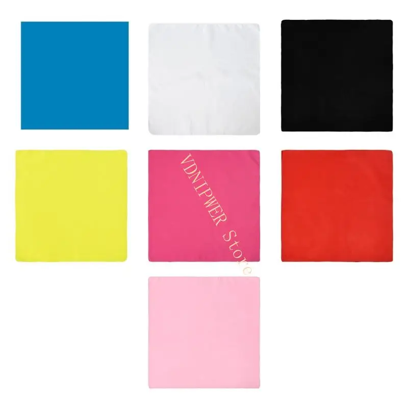

10 Pieces Artistic Square Head Scarves Skin Friendly Polyester Fabric Headscarf D08E