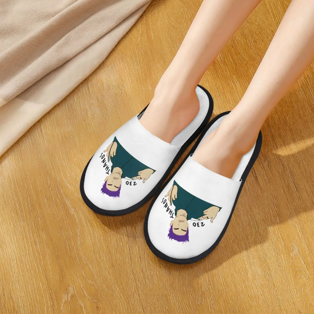 شباشب منزل Thanos Kpop Player 230 غير قابلة للانزلاق T.O.P Rapper شباشب مريحة من إسفنج الذاكرة لغرفة النوم