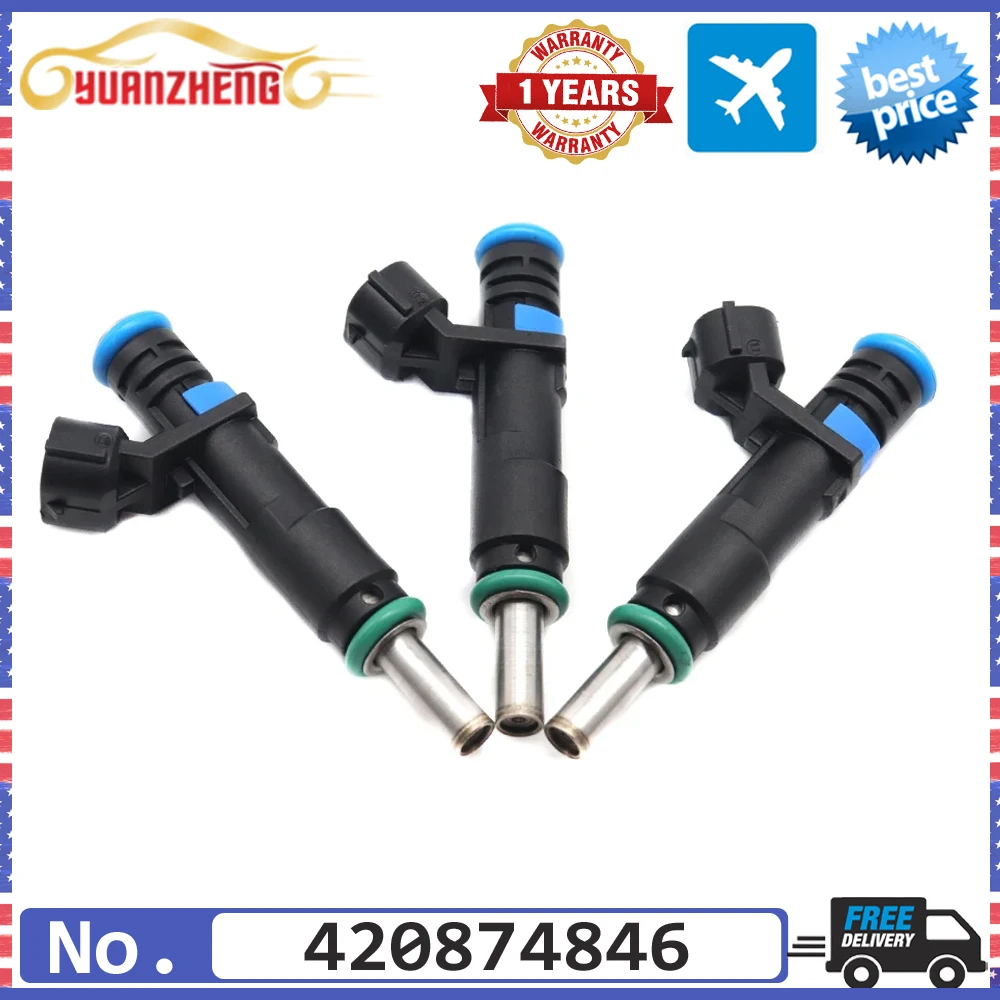 NEW Fuel Injector Nozzle For Sea-Doo Challenger GTI GTR GTX RXP RXT SP 1 2 Speedster Wake Pro 420874846 420874848