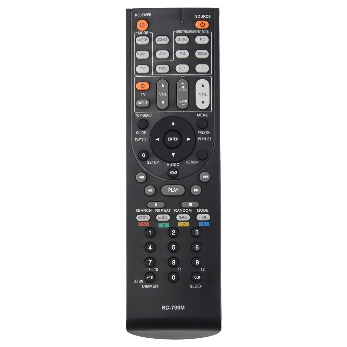ABAI Remote Control RC-799M Replacement for ONKYO TX-NR616 TX-NR626 AV Receiver