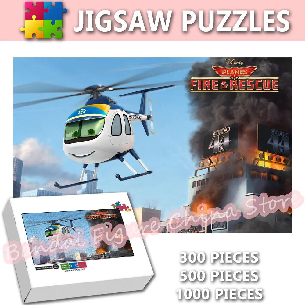 

Disney Movies Planes: Fire and Rescue Jigsaw Puzzles Figure Print 300/500/1000 Pieces Puzzles for Kid Toys Christmas Gifts