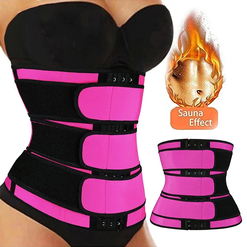 Women's Adjustable Waist with Back Support Belts Sauna Sweat Weight Loss Bodyshaping Fitness Exercise Sports Waist Trainer