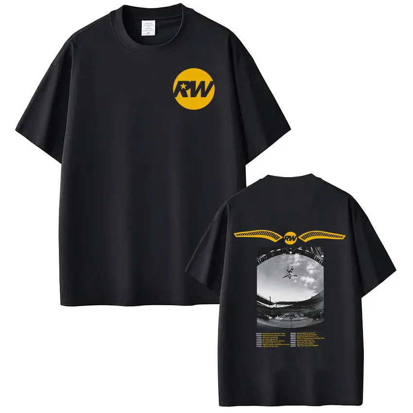 Robbie Williams Britprwp 2026 Tour Merch T Shirt Men Women Clothing Fashion Short Sleeve High Quality Cotton Casual T-shirt Tops