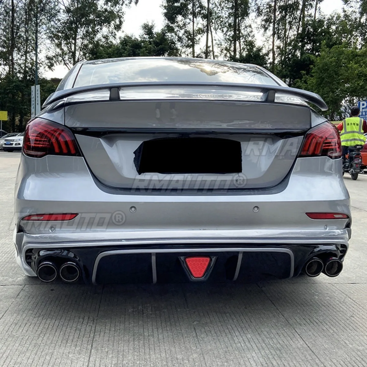 سيارة الجبهة حافة مصد السيارة الجانب تنورة المصد الخلفي سبويلر الناشر الفاصل ل MG6 2020-2021 طقم الجسم اكسسوارات السيارات