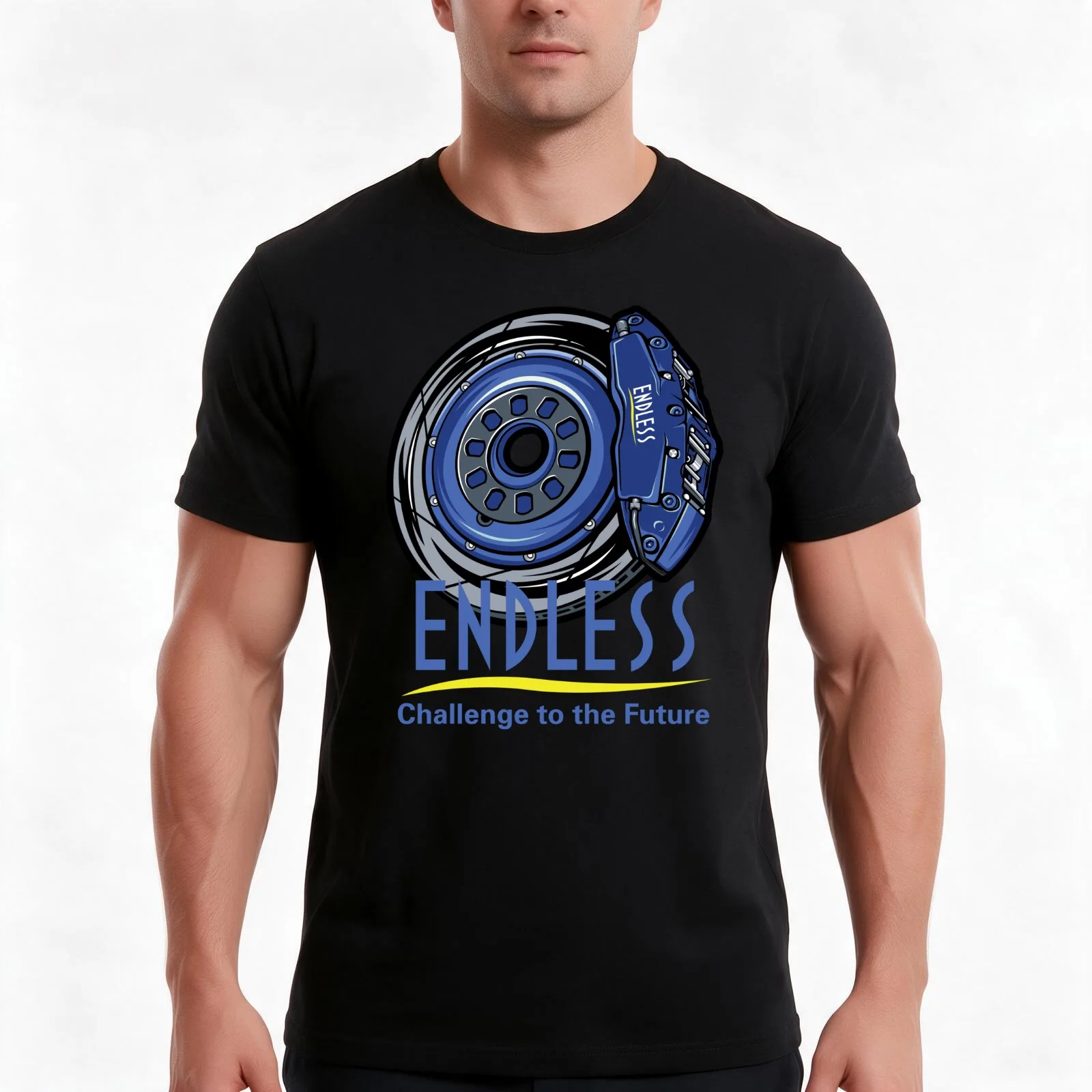 JDM Endless Caliper Brake System T-Shirt Summer Casual Cotton Tee Oversized Streetwear Tops Vintage Graphic Print