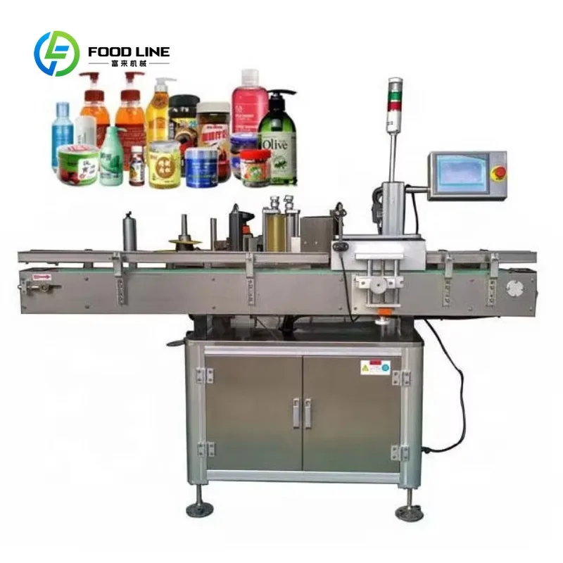 Customized Auto Top Bottom Automatic Labeling Machine Surface Plastic Labeling Machine Labeling Speed 60-100pcs/min