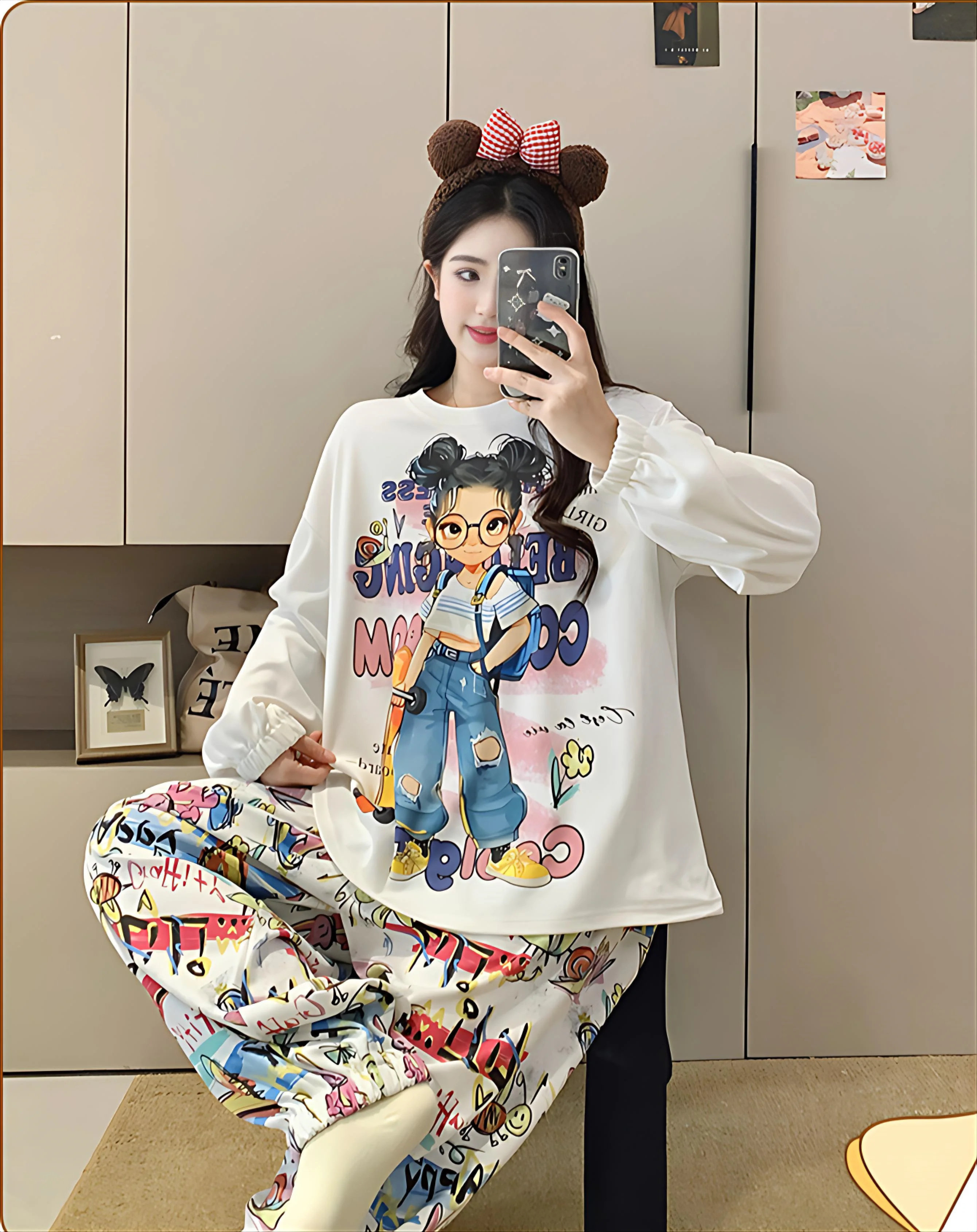 

Pajama Sets Yellow Women Short Pants Design Rayon Sleeve Round Neck Sleep Set Brief Cut Summer Lightweight Casual Home Morning