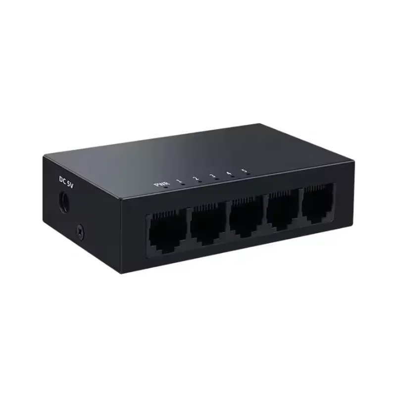 5 Port Gigabit Ethernet Switch 1000M Metal Plug & Play Unmanaged Network Fast Switch for IP Camera Surveillance Homelab Switch
