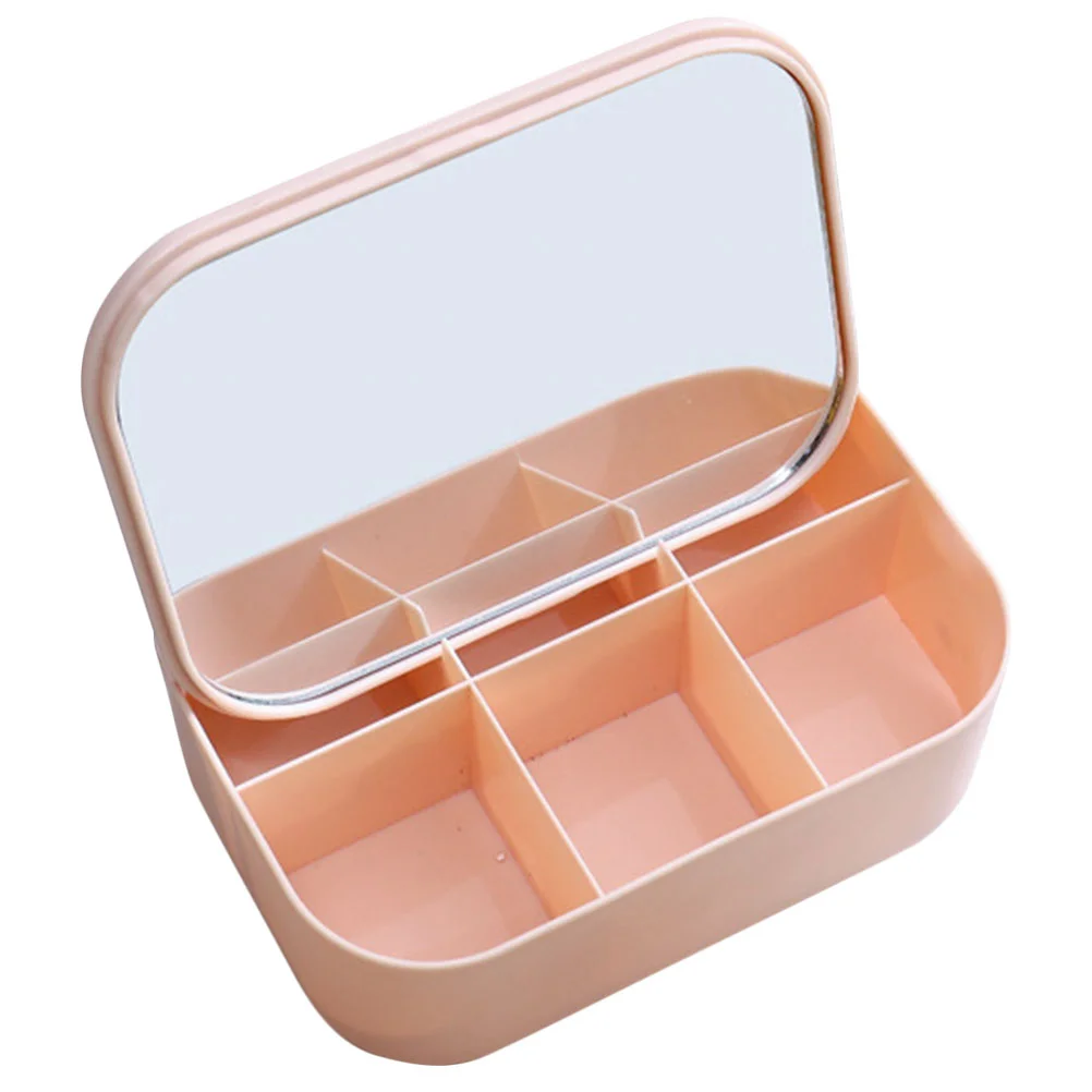 Aufbewahrung Kosmetikspiegel Ohrringhalter Damen Schmucketui mit Reiseveranstalter für