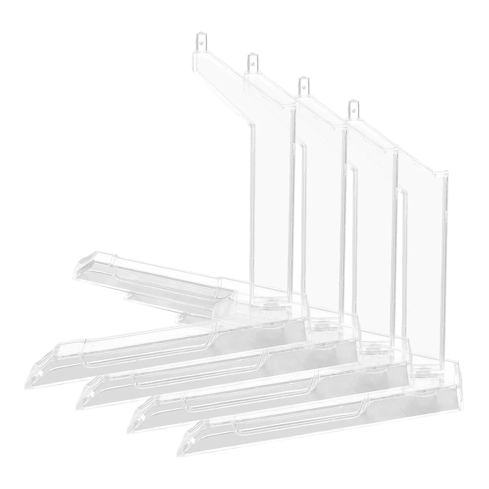 

Набор из 4 прозрачных пластиковых подставок для фигурок: устойчивые, гибкие основания-держатели для демонстрации аниме-фигурок, регулируемые