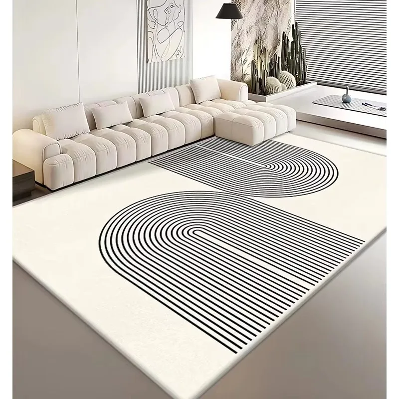 Modern Cream Living Room Carpets Rugs Thickened Cashmere Home Coffee Table Carpet Easy Care Prayer Rugs and Bedroom Carpets
