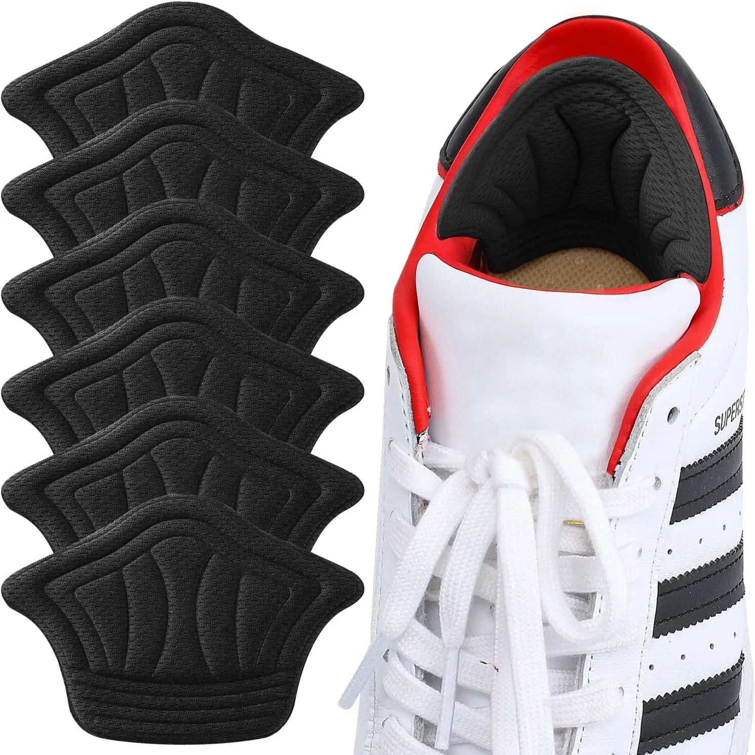 2/20pcs Insoles Patch Heel Pads for Sport Shoe Adjustable Size Feet Pad Pain Relief Cushion Insert Insole Heel Protector Sticker
