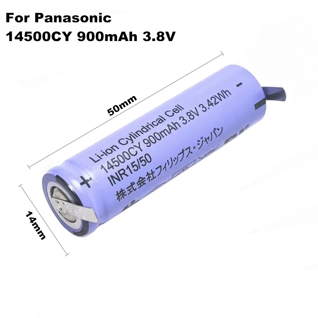 2 قطعة/الوحدة لباناسونيك 14500CY 900mAh 3.8V بطارية ل براون أورال-بي برو 2 نوع 3766 iO4 iO5 iO6 iO7 iO8 iO9 iO10 3758 فرشاة الأسنان #4