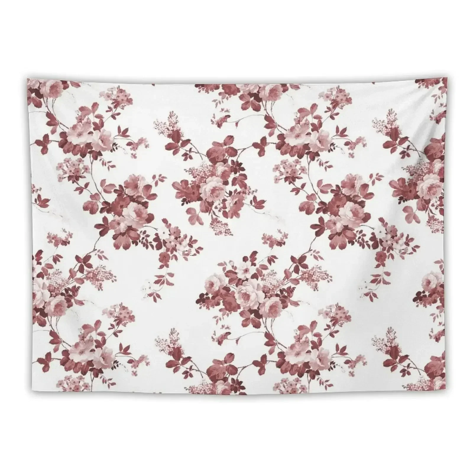 

Shabby vintage coral burgundy brown roses floral Tapestry Decor For Room Decorations For Room Home And Comfort Decor Tapestry