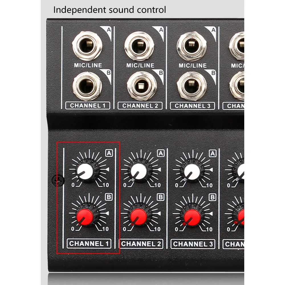 Consola mezcladora de DJ de 10 canales, efector, grabación en vivo, concentrador de conferencia, amplificador de reverberación de sonido estéreo, EE. UU.