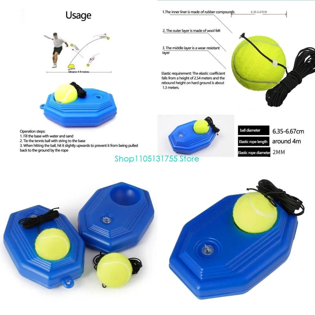 

K0EF Tennis Trainer Single Tennis Practice Equipment for Adults, Kids, Beginners