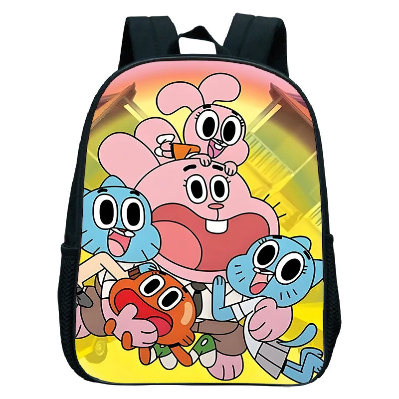 The Amazing World of Gumball Backpack for Boys Girls Kindergarten Schoolbag Waterproof Portable Bagpack Kids Back To School Gift