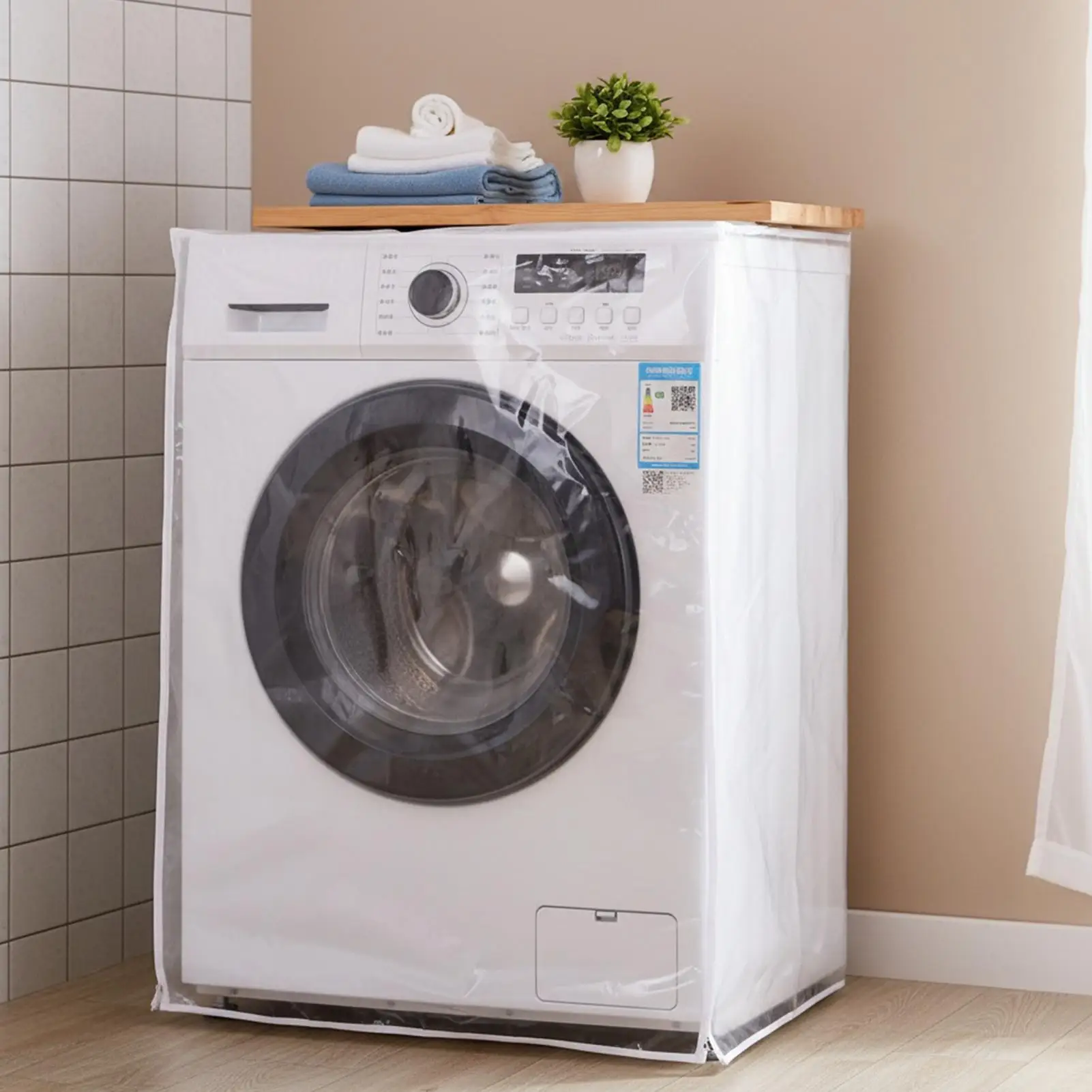 Transparent Washing Machine Dustproof Cover Anti-Corrosion Cover For Automatic Roller Washing Machine Durable Waterproof Case