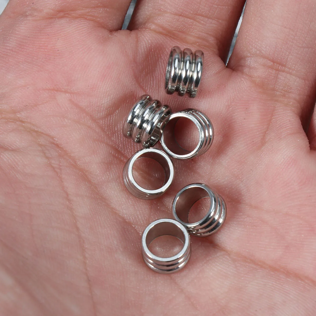 

20pcs Stainless Steel Rondelle Spacer Bead For Diy Jewelry Making Crafts Decor Findings Plated Spacer Bead Art Craft Beads