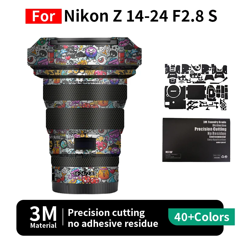 

Mebont для Nikon Z 14-24mm Skin Nikon Z 14-24mm F2.8 S, наклейка на объектив камеры, защитная пленка, полная защита, без остатков