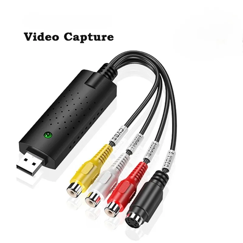 USB 2.0 to AV Video Capture Adapter converter USB  Audio Video Capture Device Video TV DVD VHS DVR for Win10