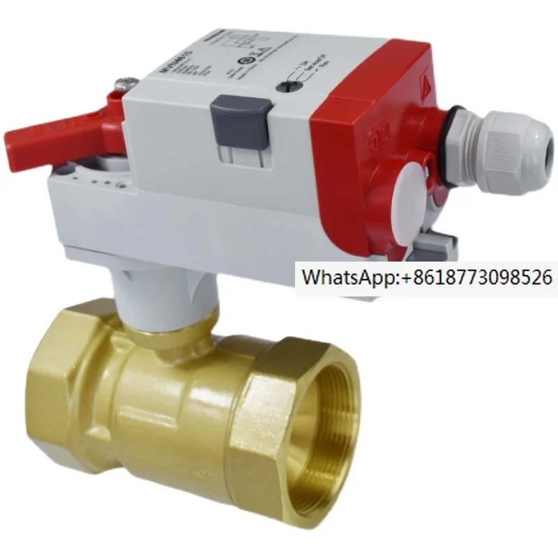 Electric ball valve VBA16P/MVN series straight through valve brass thread floating point switch type two way valve