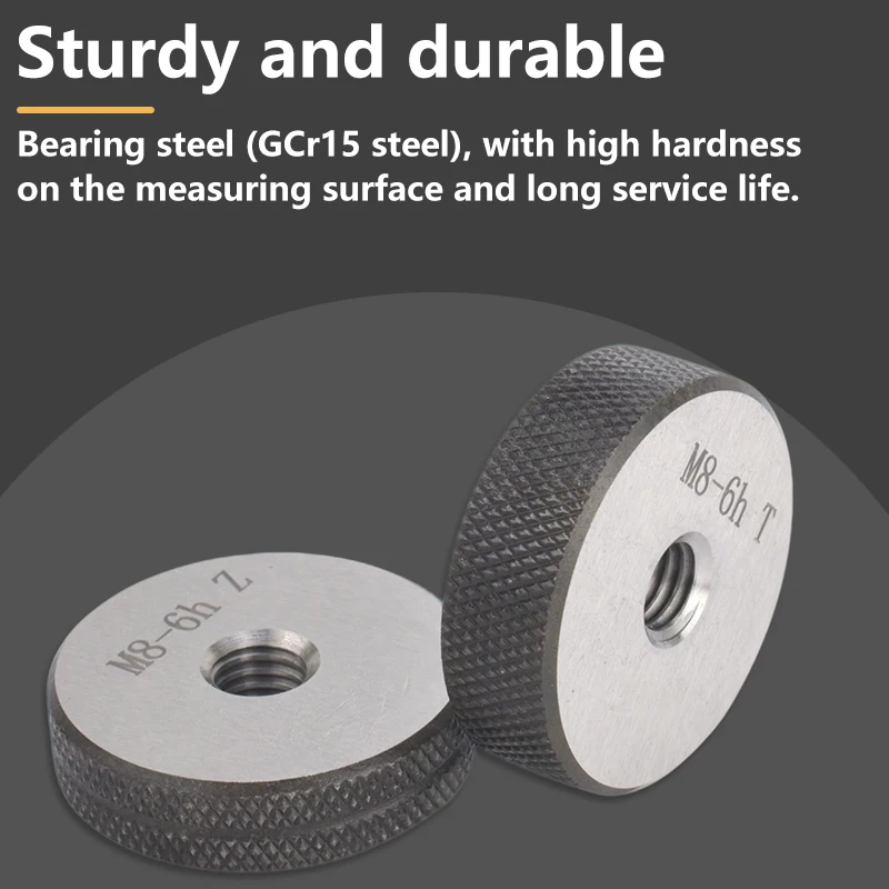 

Комплект калибровочных колец GULING (1*GO+1*NOGO) 6 шт. M59-M60 для измерения метрической мелкой резьбы X0.5/0.75/1.0/1.25/1.5/2.0/3.0/4.0/5.5