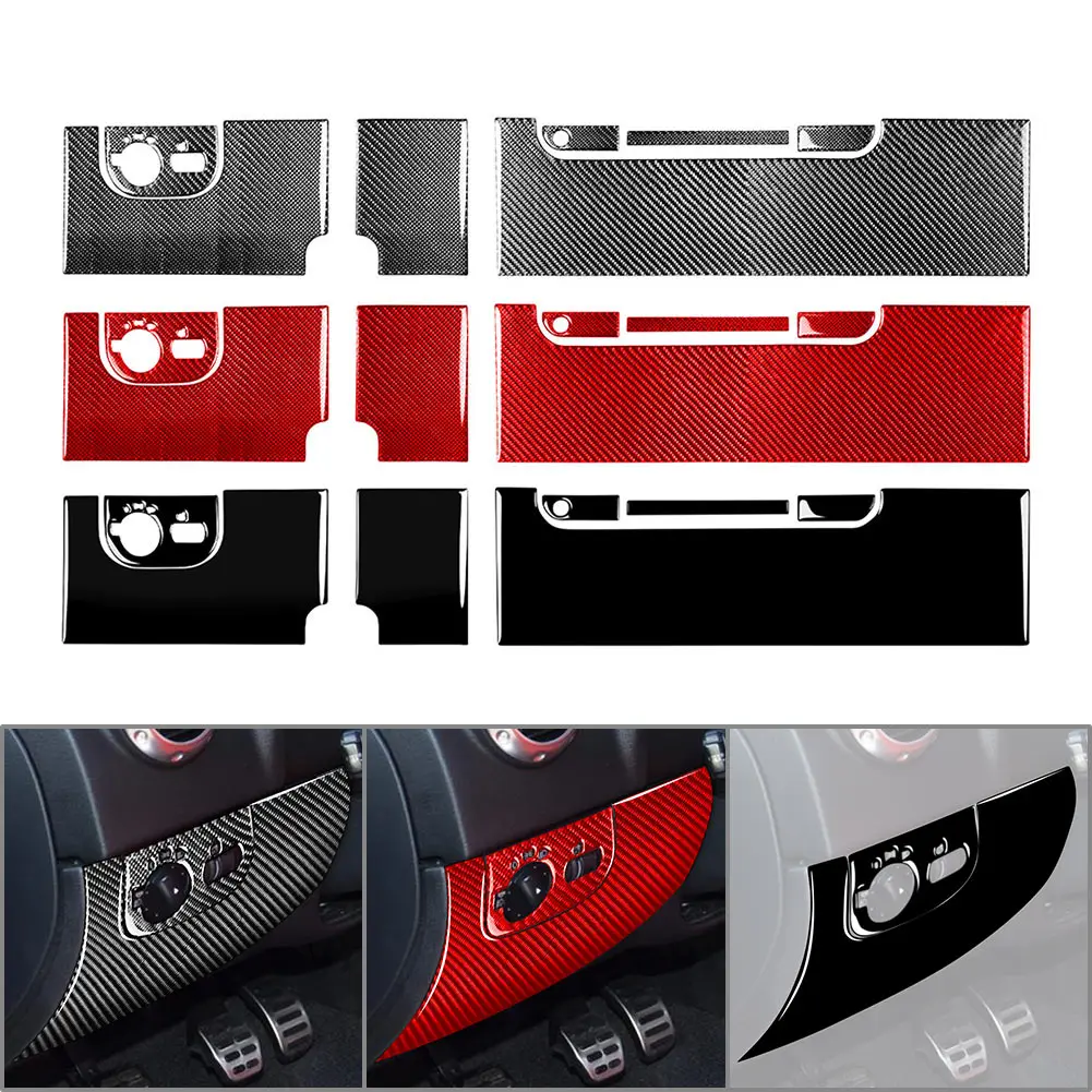 7Pcs LHD Car Interior Dashboard Panel Cover Trim Decorative Sticker For Audi TT 8N 2001 2002 2003 2004 2005 2006