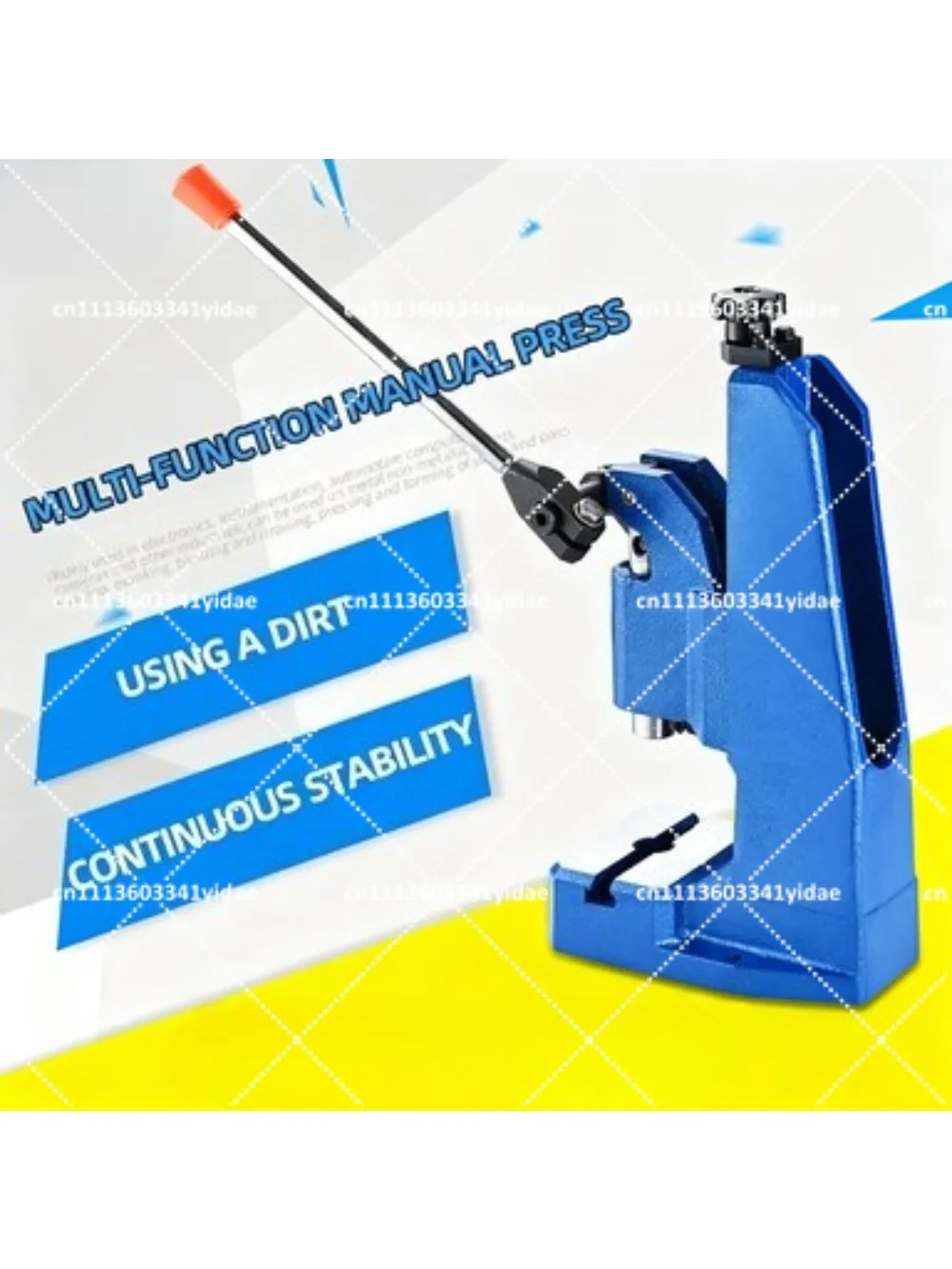 Manual Desktop Punch Press 0.4A 4KN Hand Punching Machine for Beer Crafting
