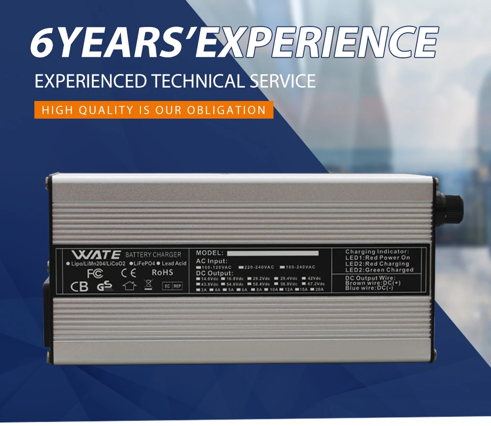 84V 5A Lithium Battery Charger For 72V 74V 20S Li-Ion Battery Pack Smart Charger Aluminium Alloy with Fan