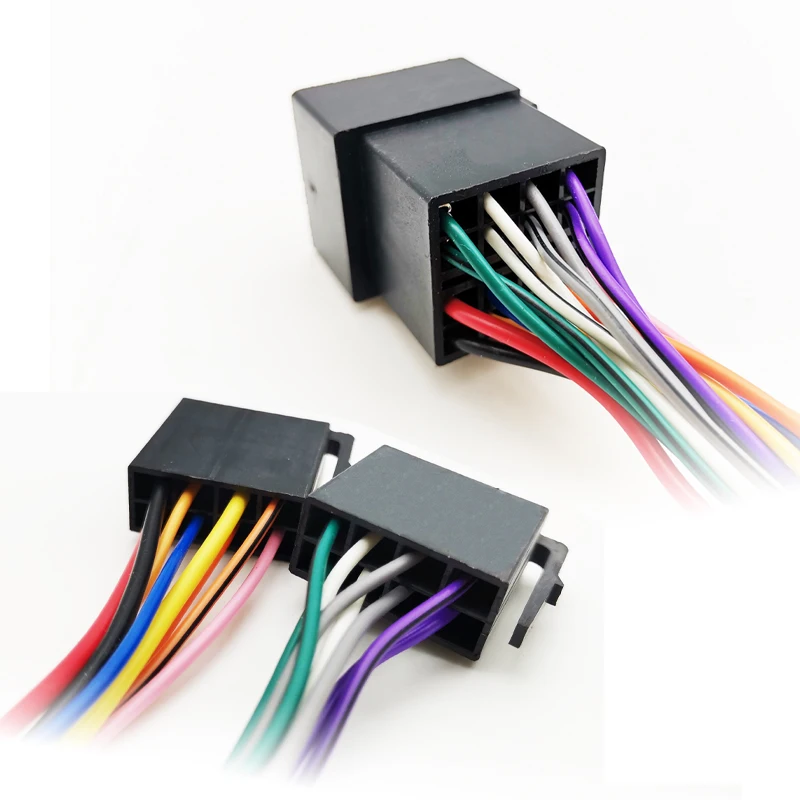 Adattatore per cablaggio connettore ISO a 16 pin Cavo di cablaggio prolunga Plug Play per unità principale radio audio per auto aftermarket