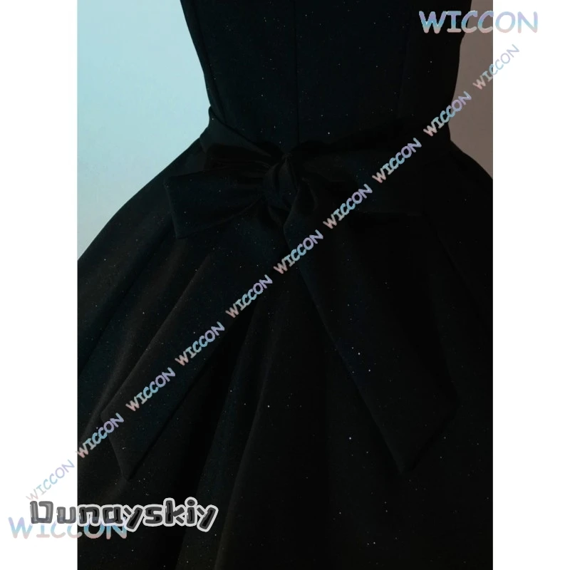 {BankaiMode}Hot Anime Alien Stage Cosplay Mizi Cosplay Costume Black Dress Mizi Cosplay Wig Women Girls Sexy Hallowen Roleplay