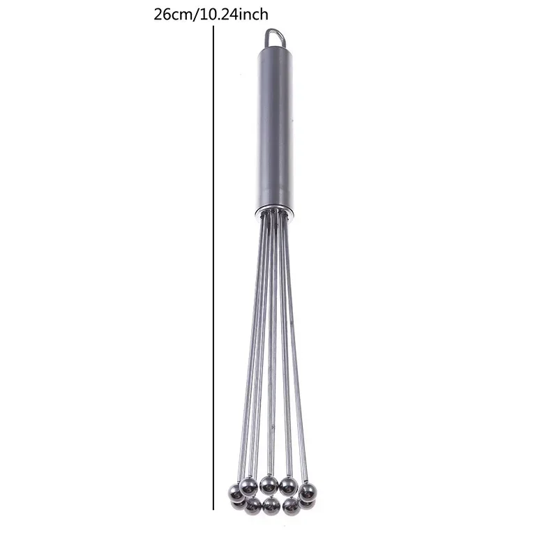 12inch Stainless Steel Ball Whisk Wire Egg Whisk Kitchen Whisks for Cooking Blending Whisking Beating Egg Mixer Baking Tool