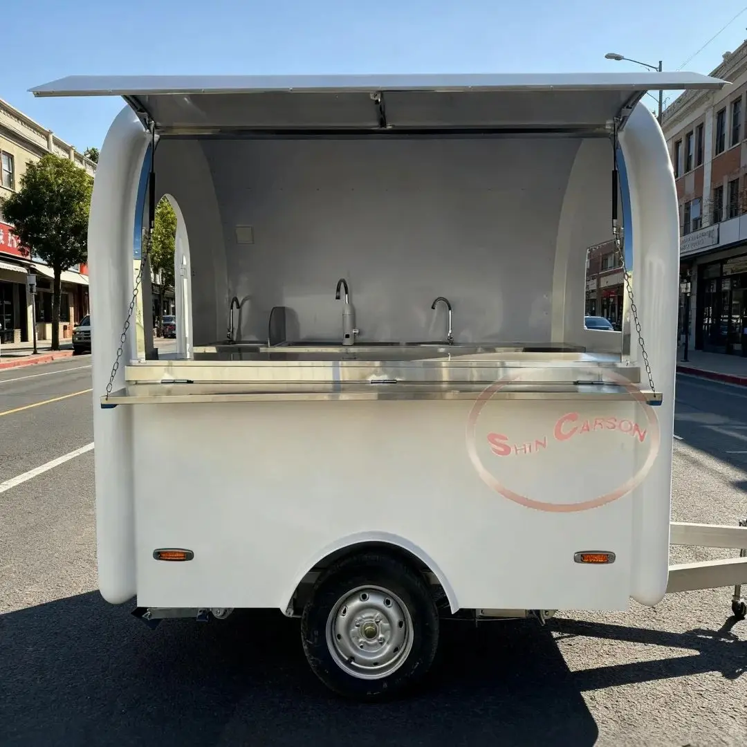 

Mobile Prefabricated Food Truck Trailer with Full Kitchen for Pizza BBQ Coffee Kiosk Franchise Catering Business