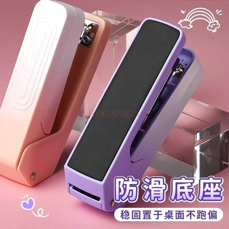 Rotating stapler for students, office use, large heavy-duty thick staple, household use, multifunctional and labor-saving