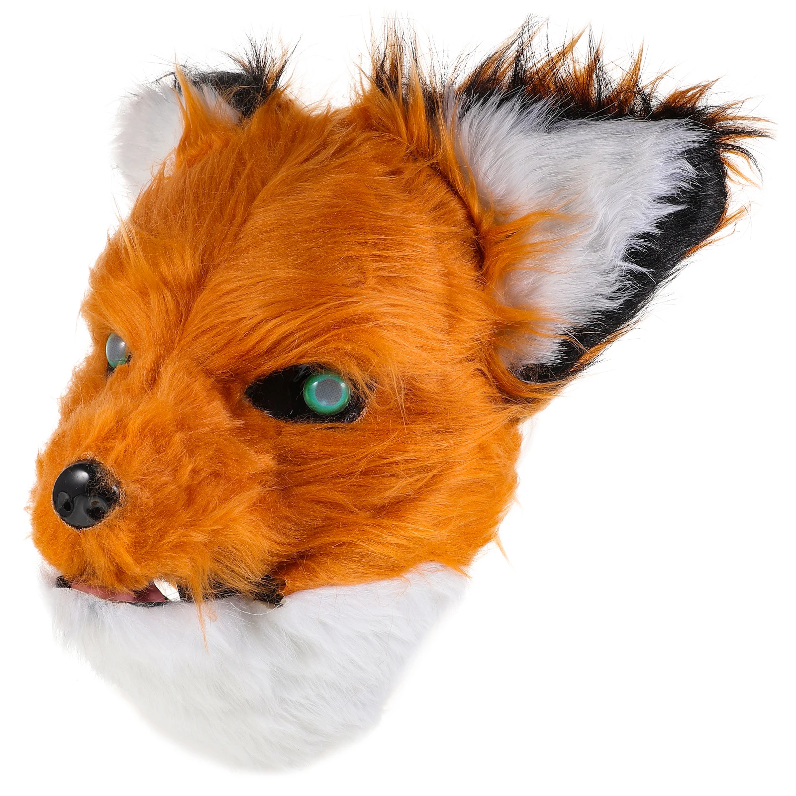 

Furry Animal Masquerade Ball Halloween Party Costume Realistic Mouth Movement Funny Cosplay Fox Mask For Role Play Mardi Gras