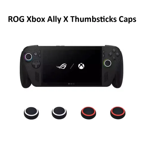 Imagen 2 del producto Kit de accesorios 4 en 1 para ROG Xbox Ally X, funda protectora con protector de pantalla y bolsa de transporte, cubierta de almacenamiento de TPU, tapas para pulgar