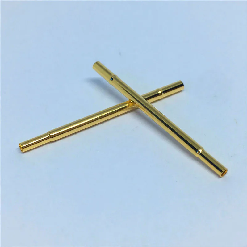 20/100PCS R100-3C Test Pin P100-B Buchse Messing Rohr Nadel Hülse Sitz Crimp Verbinden Sonde Hülse 29,3mm Außen Durchmesser 1,67mm