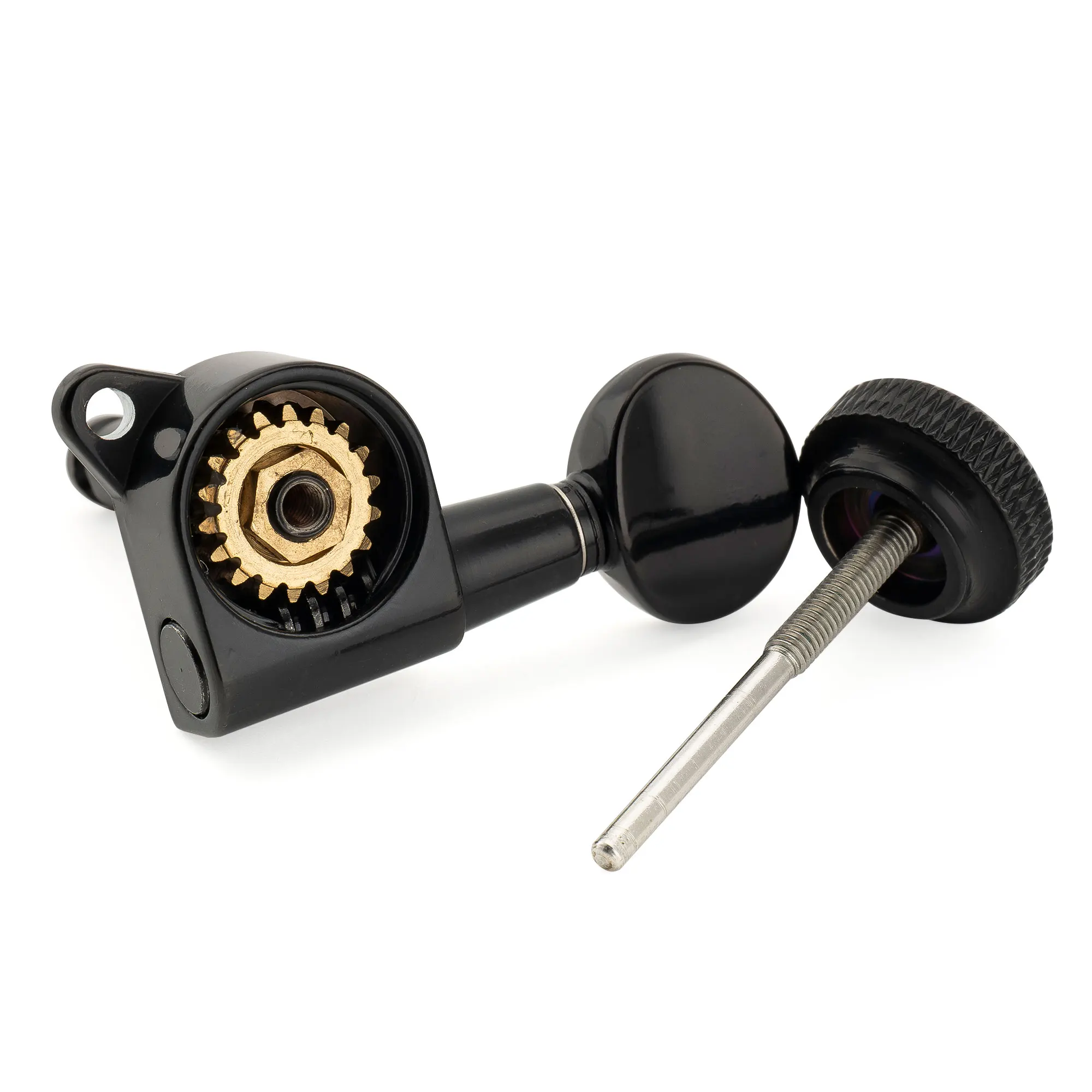 Musiclily Pro R18K 6L/3R3L/6R 18:1 Übersetzungsverhältnis Vollständig Versiegelte Mechaniken Stimmwirbel für ST Tele Akustikgitarre – Detail 4