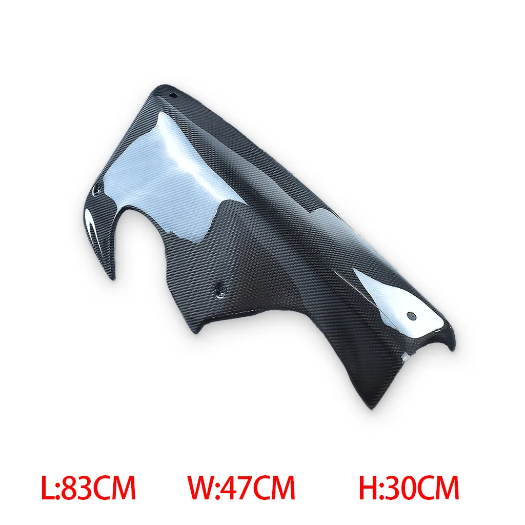 For  H2 Motorcycle Modification Accessories Prepreg Carbon Fiber Lower Tray Large Surround Belly Pan