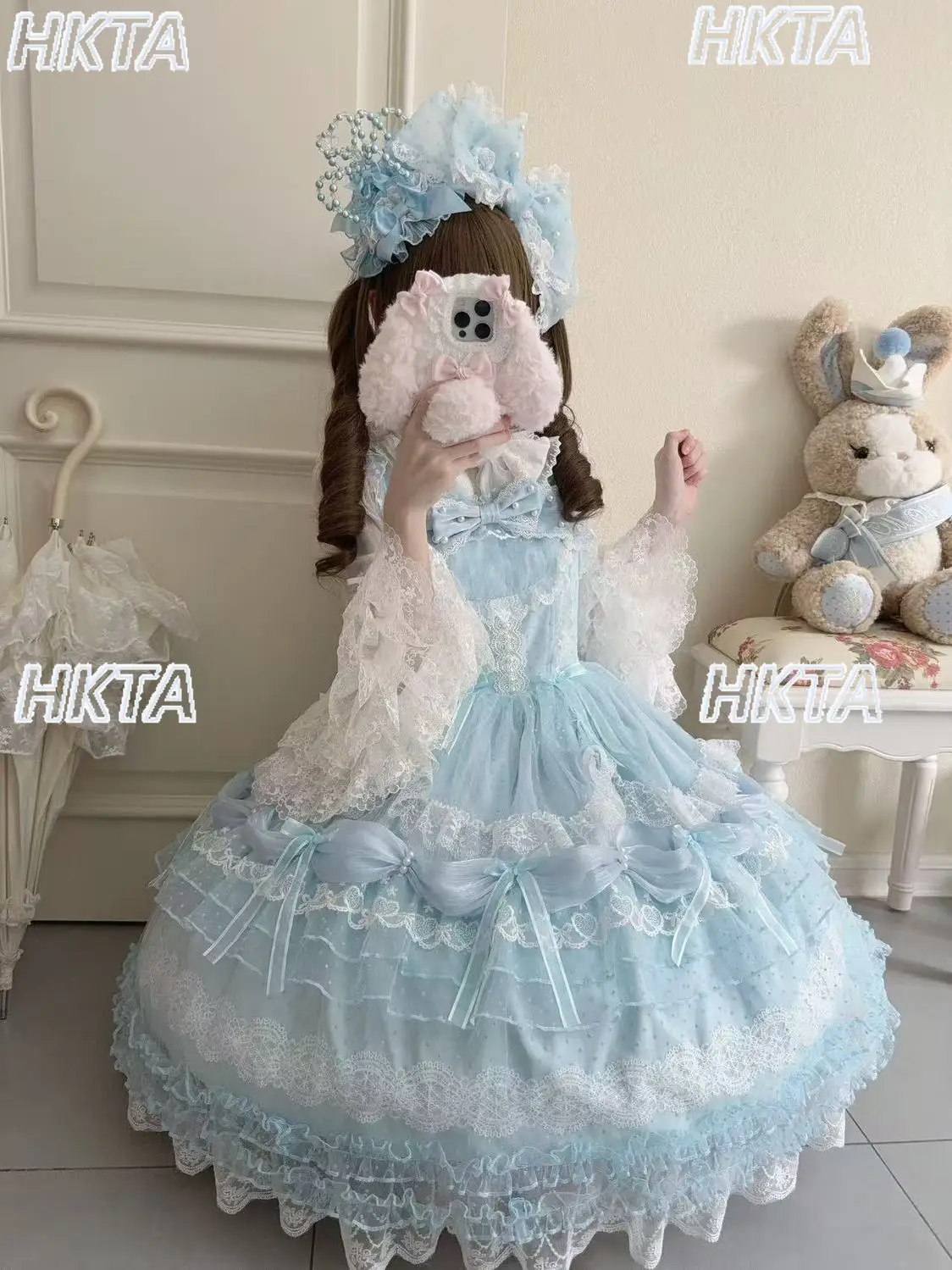 日本製大量生産ロリータサスペンダードレス JSK スイートハイウエストレースステッチボウ誕生日プリンセスロリータロドレス女性用