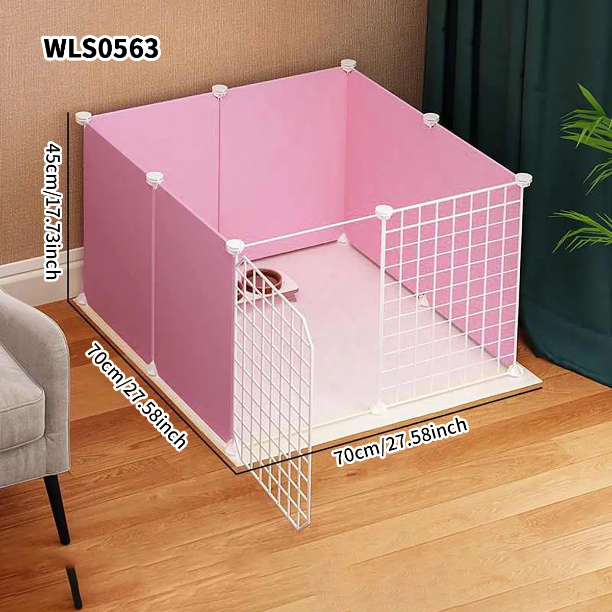 DIY Puppy Playpen, Detachable and Interlocking, Suitable for Small and Medium-Sized Puppies, Anti-Escape Fence for Indoor Home Use