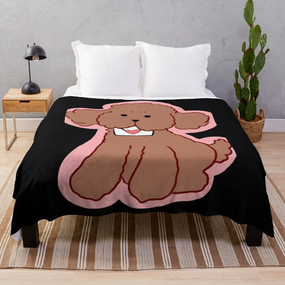 

Makkachin Throw Blanket Retros Flannel Fabric Blankets