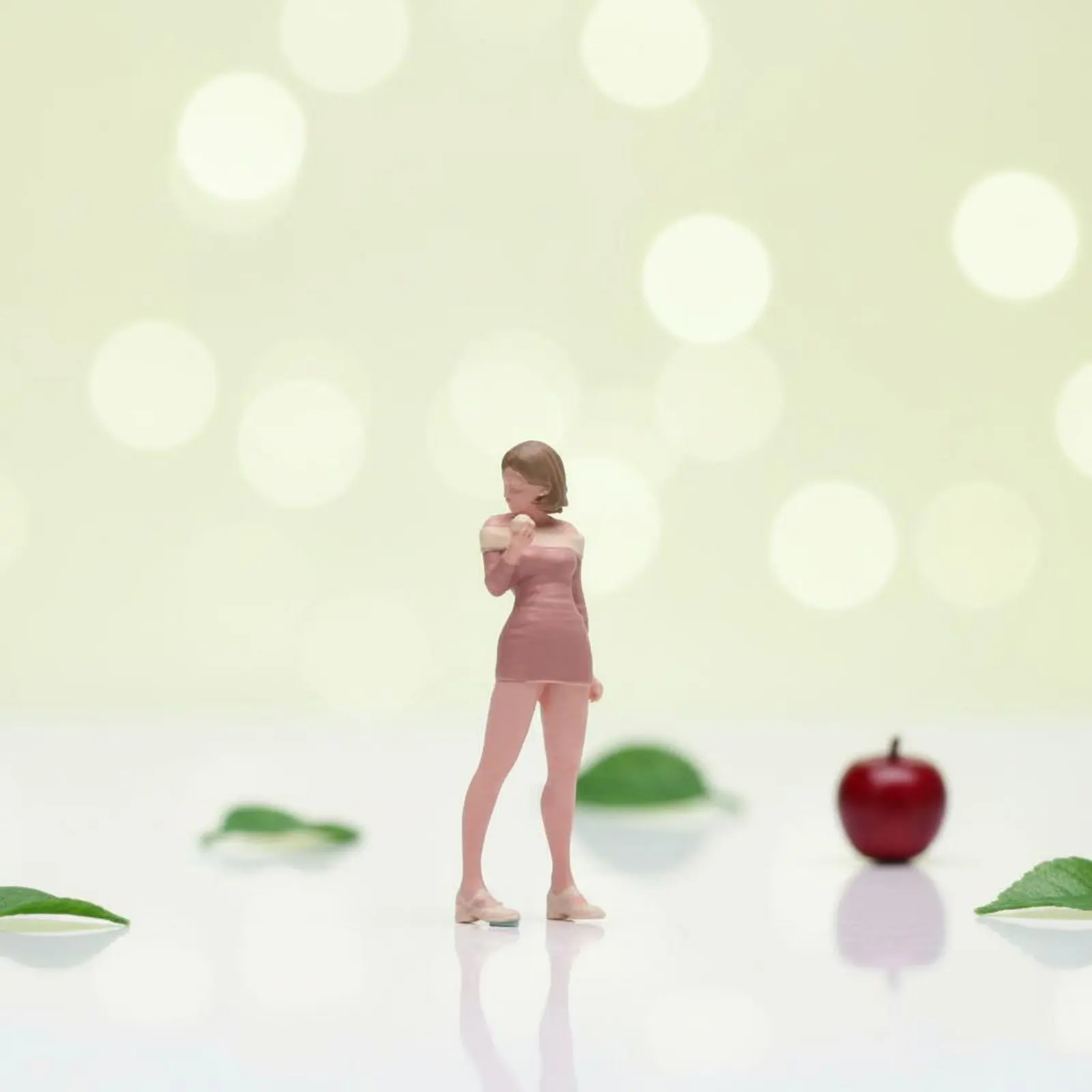1/64 Scale Girl Figure Detailed 1:64 Scale Painted Woman Figurine Hand Painted Miniature Woman Collector Item for Collectors view 4