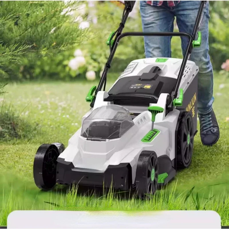 Hand-pushed lawn mower cuts small household grass removal plug-in electric new high-power shears