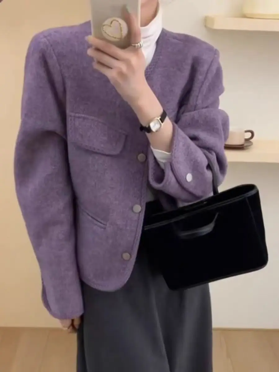 

Tweed Jacket Cream Beige Womens Winter Fuzzy Exquisite Wedding Party Holiday Festival Birthday Celebration Ceremony Gala Stylish